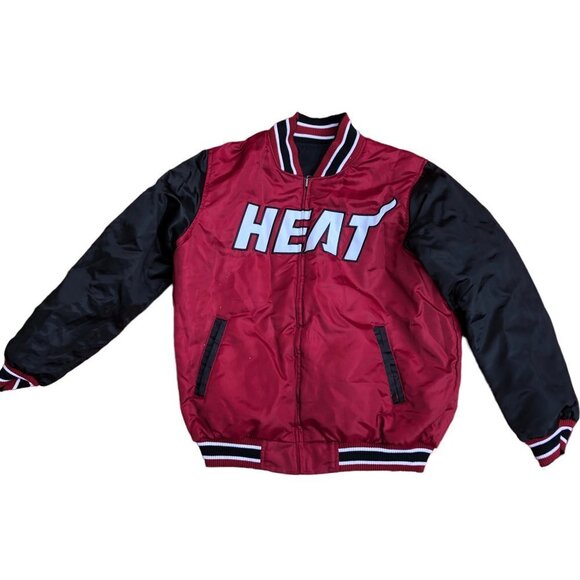 VINTAGE NBA Reversible Miami Heat Varsity Jacket Large - Picture 4 of 16